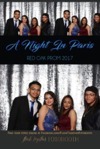 prom photo booth in Dallas, Texas