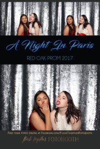 prom photo booth in Dallas, Texas